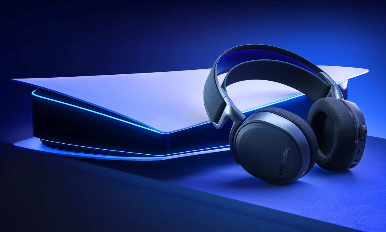Zestaw słuchawkowy SteelSeries Arctis 7P+ Wireless Czarny - Grafika lifestyle