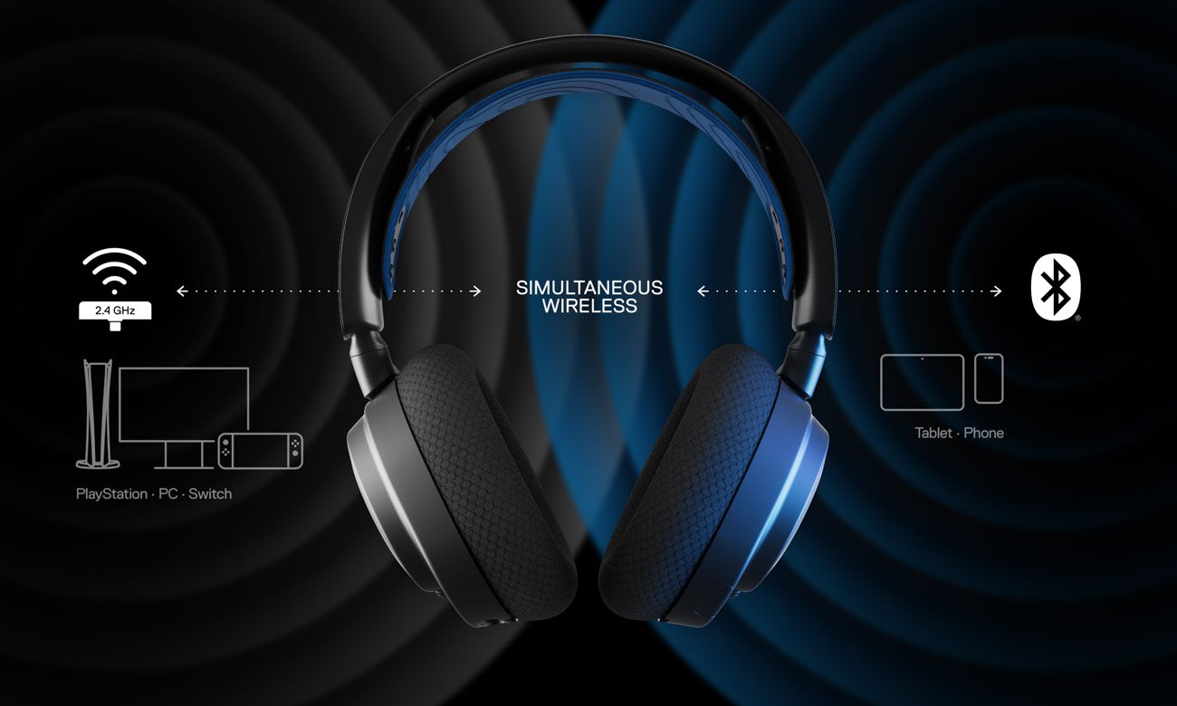 Słuchawki SteelSeries Arctis Nova 7P łączność