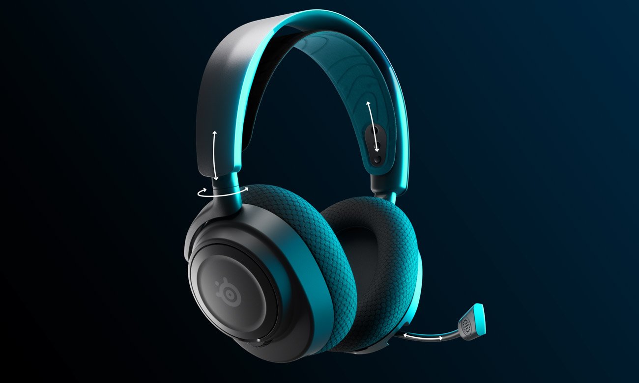 Słuchawki SteelSeries Arctis Nova 7P regulacja