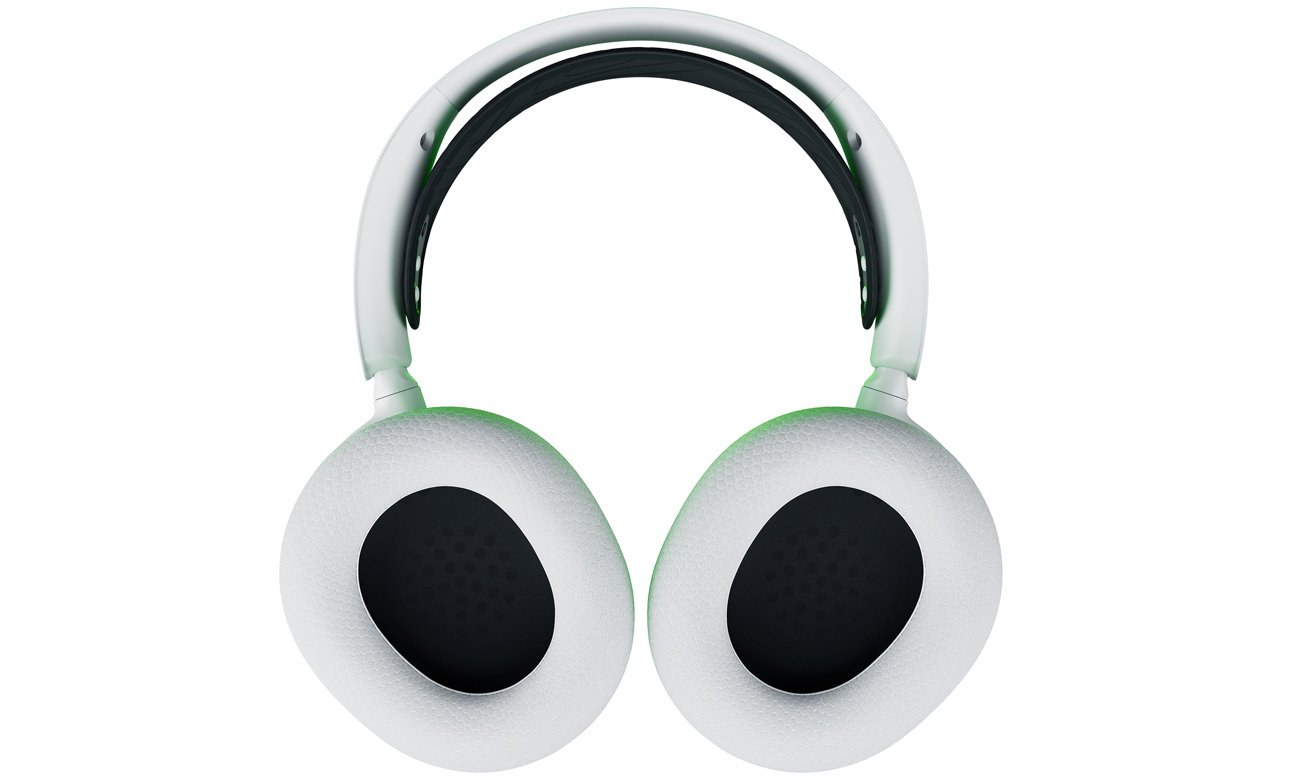 Bezprzewodowy zestaw słuchawkowy SteelSeries Arctis Nova 7X Biały - Nauszniki na płasko