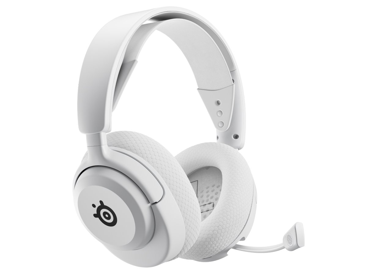 Słuchawki bezprzewodowe SteelSeries Arctis Nova 5X Wireless Białe - Widok od przodu