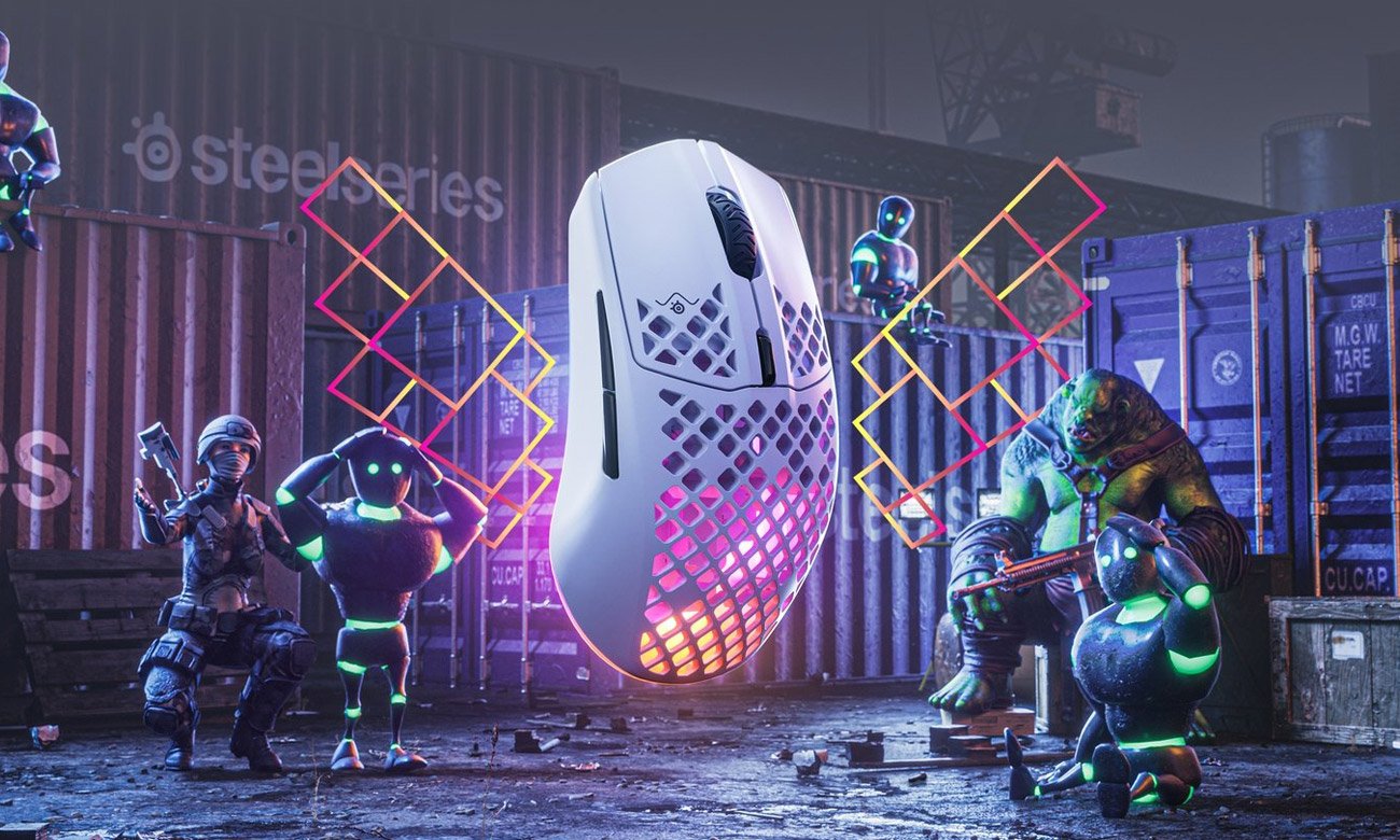 Mysz dla graczy SteelSeries Aerox 3 Wireless Snow