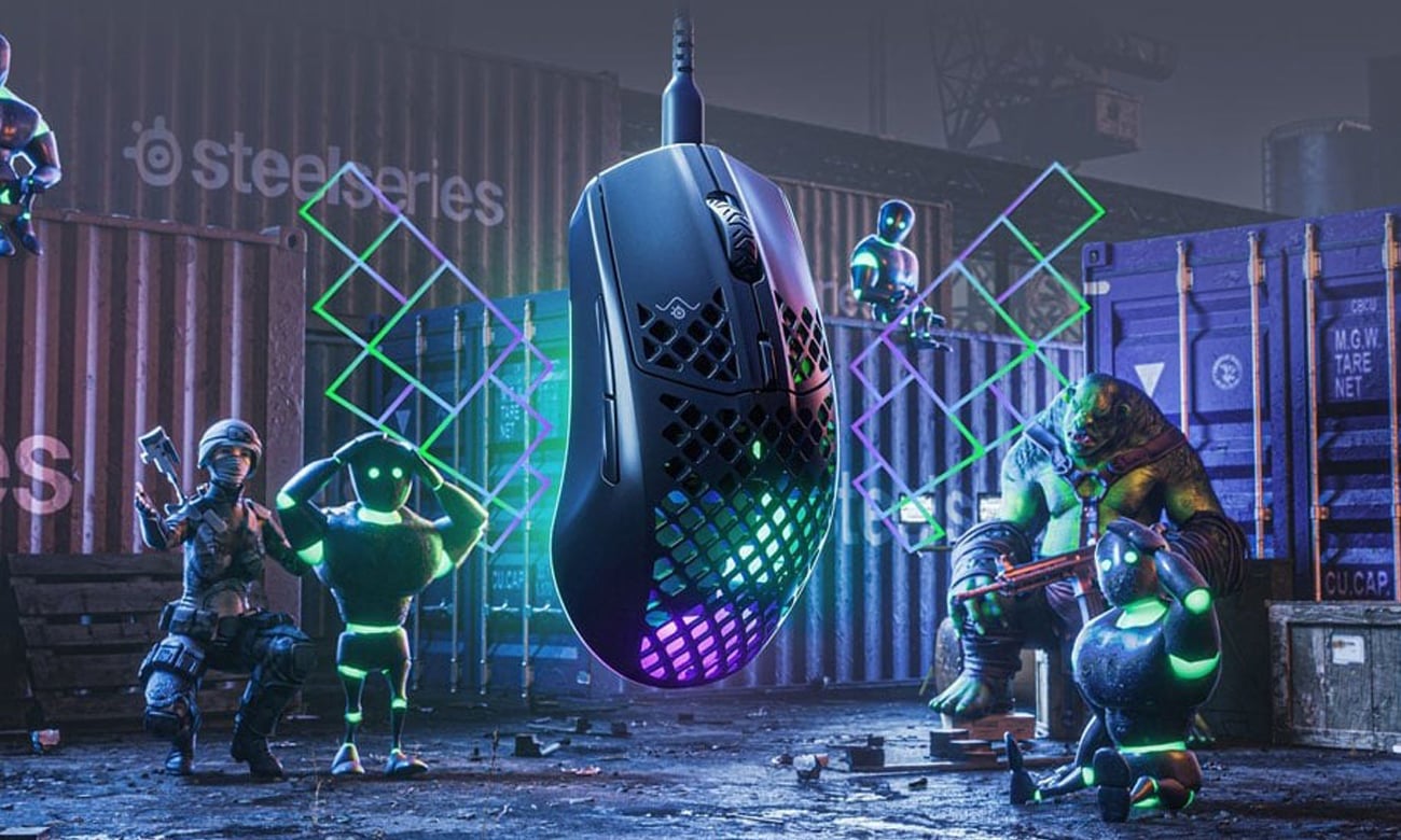 SteelSeries Aerox 3 Onyx + QcK XXL