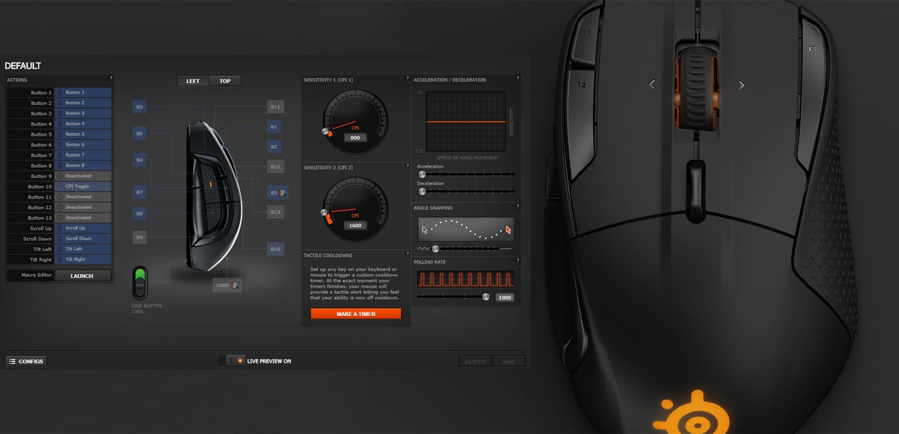 SteelSeries Rival 500 SteelSeries Engine 3