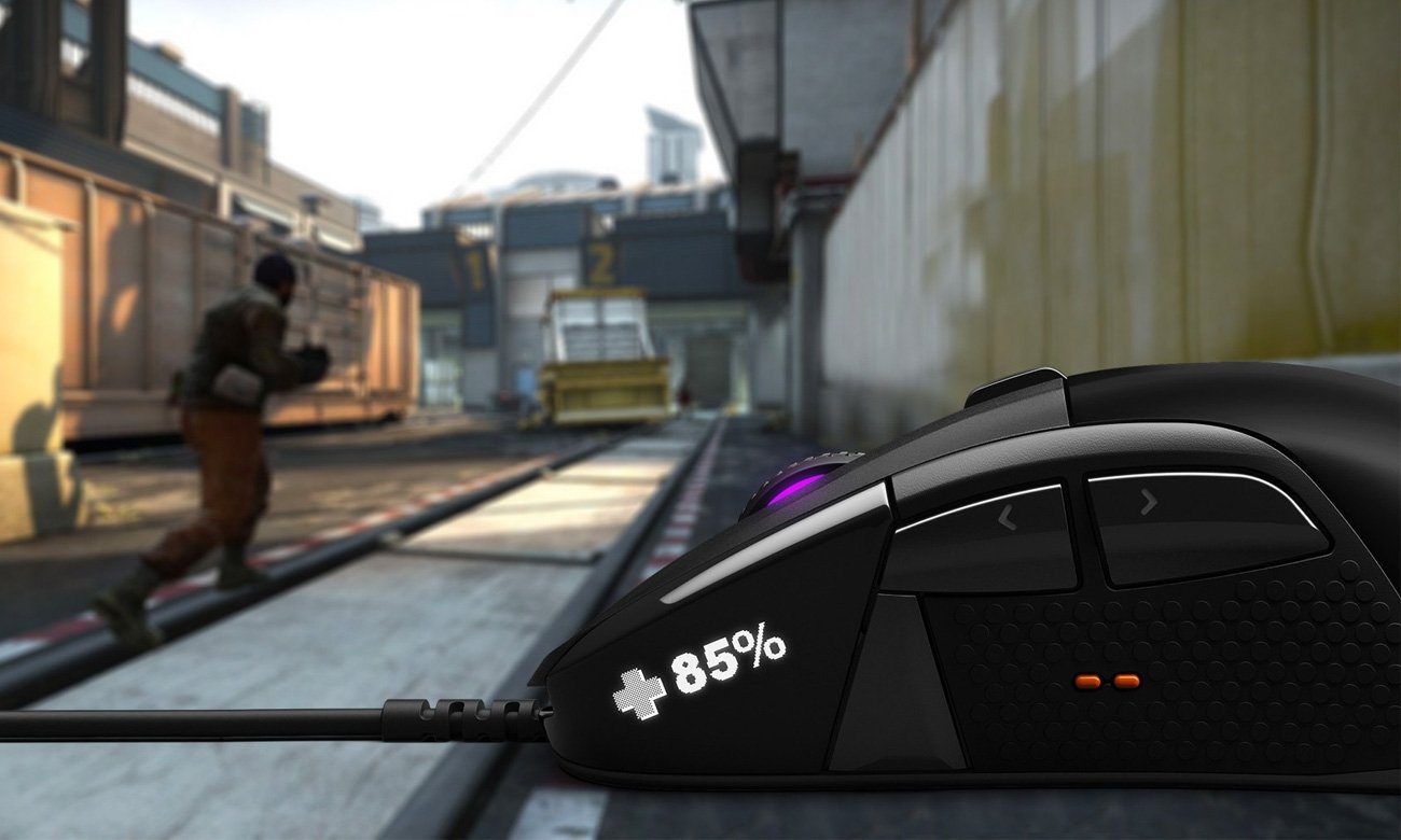 Die Maus mit OLED Display STEELSERIES Rival 710 Gaming