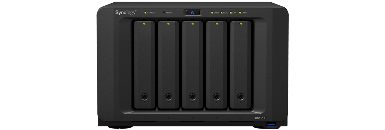 Synology DS1517+ Widok Z Przodu