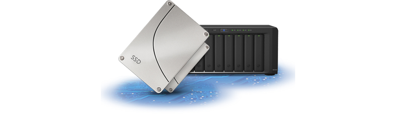 Synology DS2015xs obsługa SSD