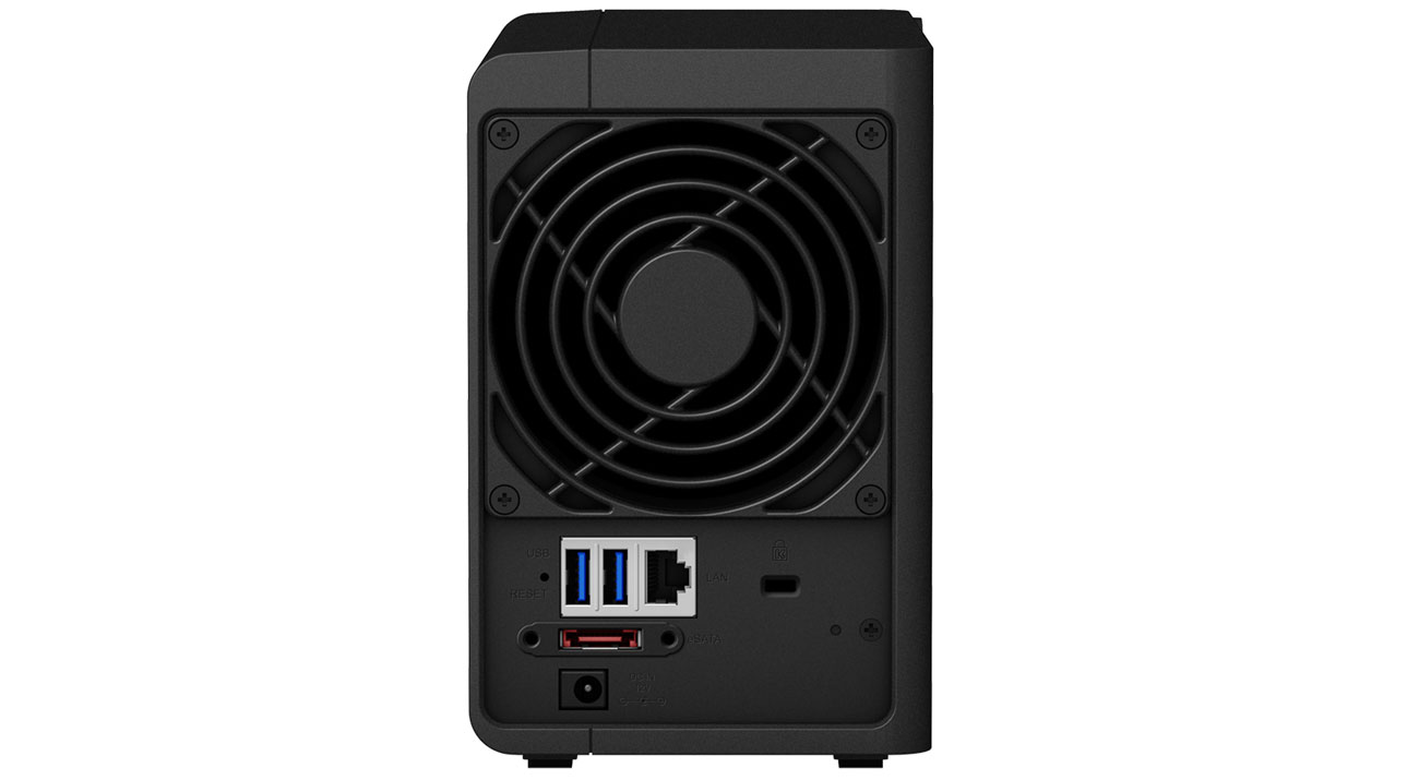 Synology DS218+ Widok Z Tyłu