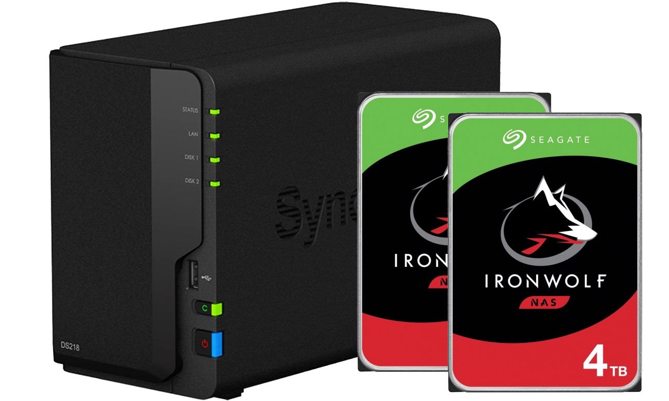Synology DiskStation DS218 + 2xST4000VN008