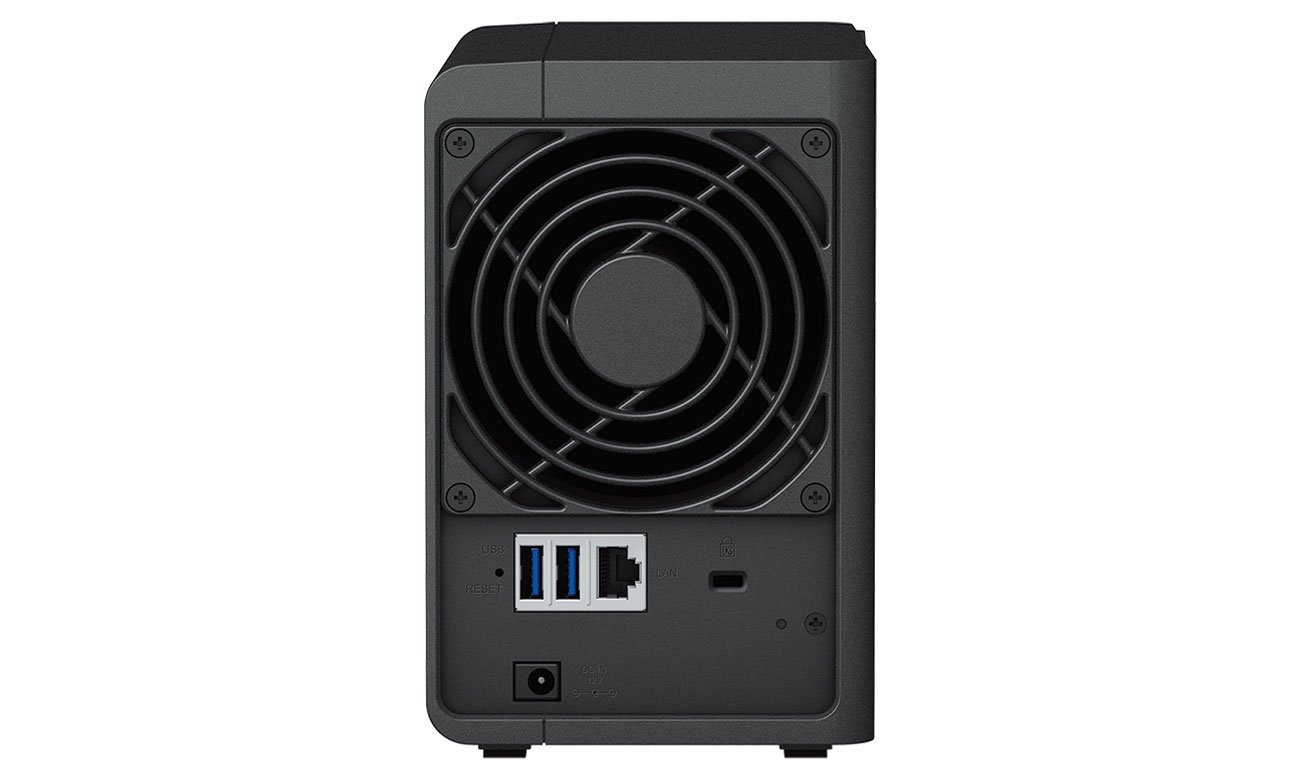 Synology DS223 widok z tyłu