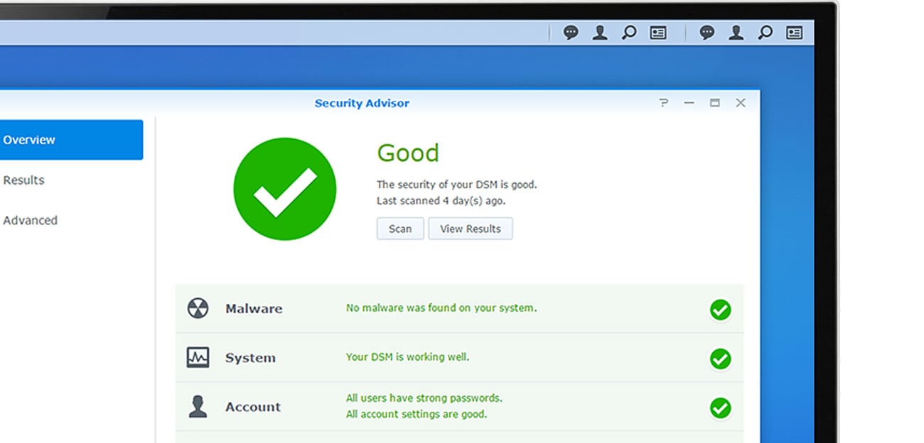 Synology DS3018xs Zabezpieczenia