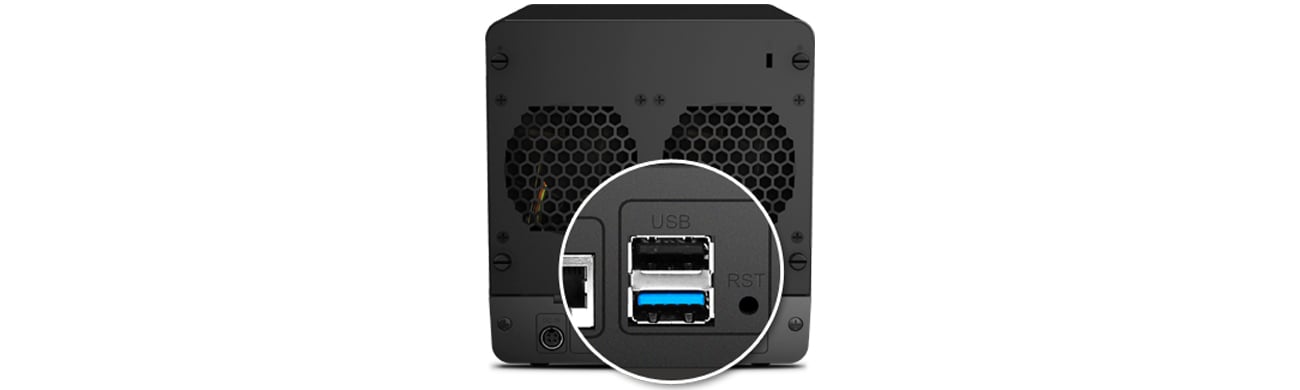 Synology DS416j Interfejs USB 3.0