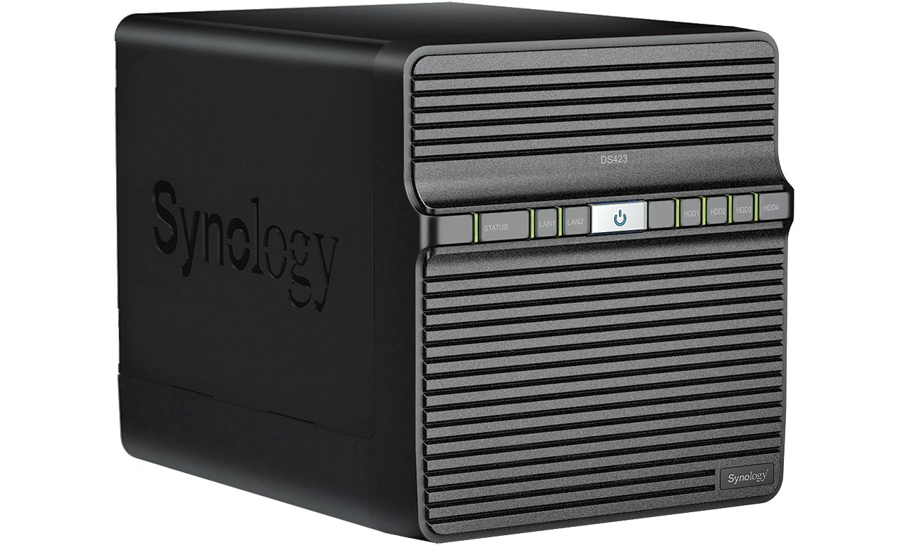 Synology DS423 widok z lewej