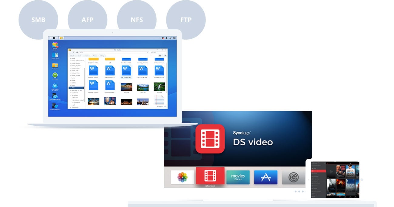 File Station, Video Station, DS video