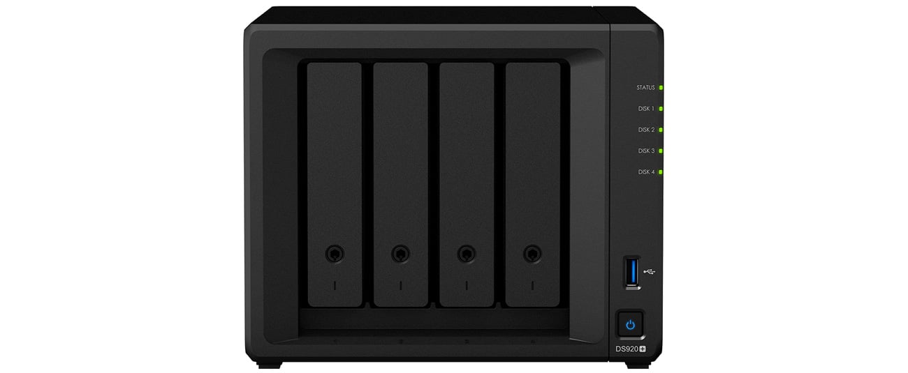 Synology DS920+ (4xHDD, 2xM.2, 4x2-2,7GHz, 4GB, 2xLAN) - Dyski Sieciowe ...