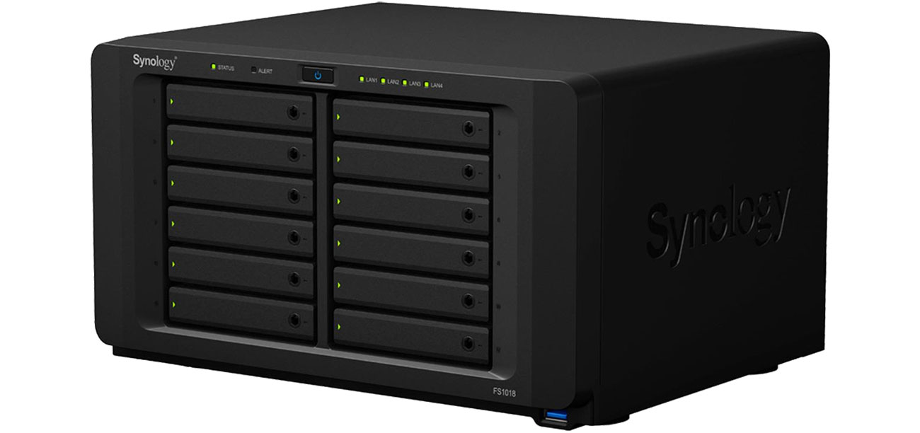 Synology FS1018 12xSSD, 2x2.2-2.6GHz, 8GB, 3xUSB, 4xLAN