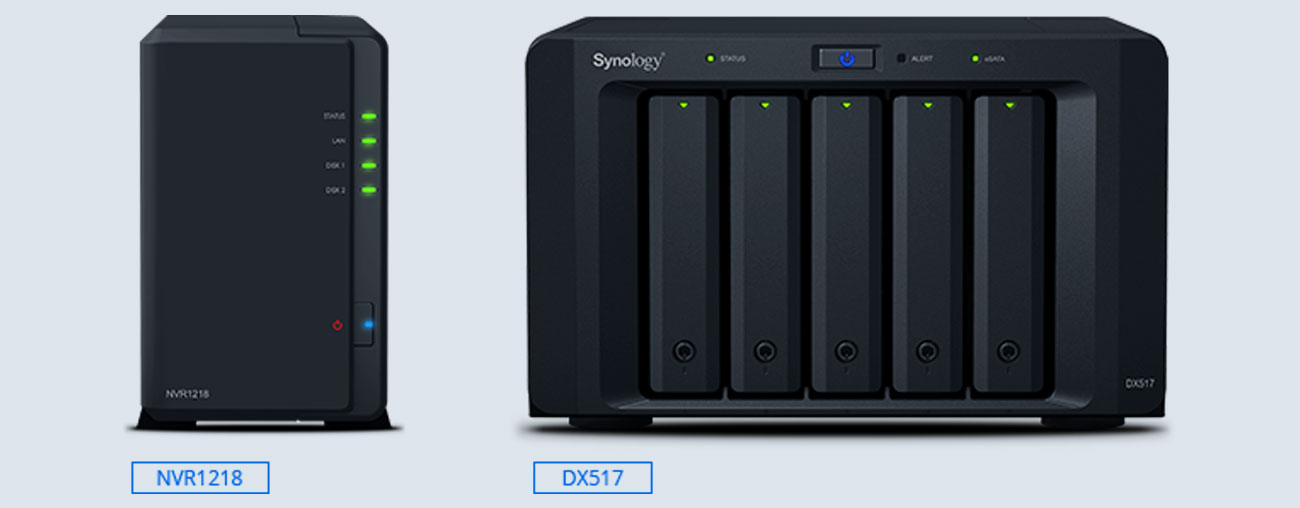 Synology NVR1218 Rozbudowa