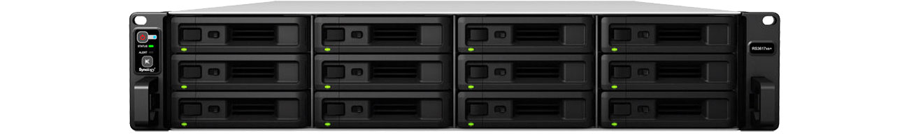 Synology RS3617xs+ - Widok z przodu