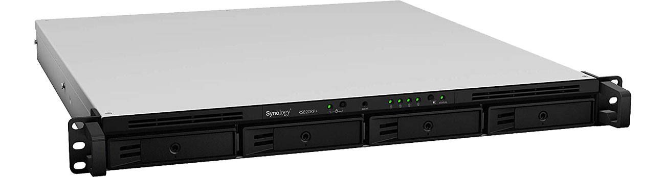 Dysk sieciowy NAS / macierz Synology RS820RP+ RACK (4xHDD, 4x2.1GHz, 2GB, 2xUSB, 4xLAN)