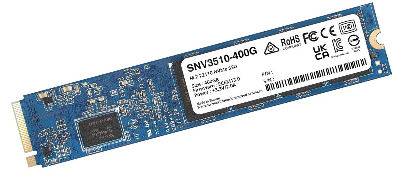 残りわずか！ Synology SSD SNV3510-400G Synology 内蔵SSD(M.2