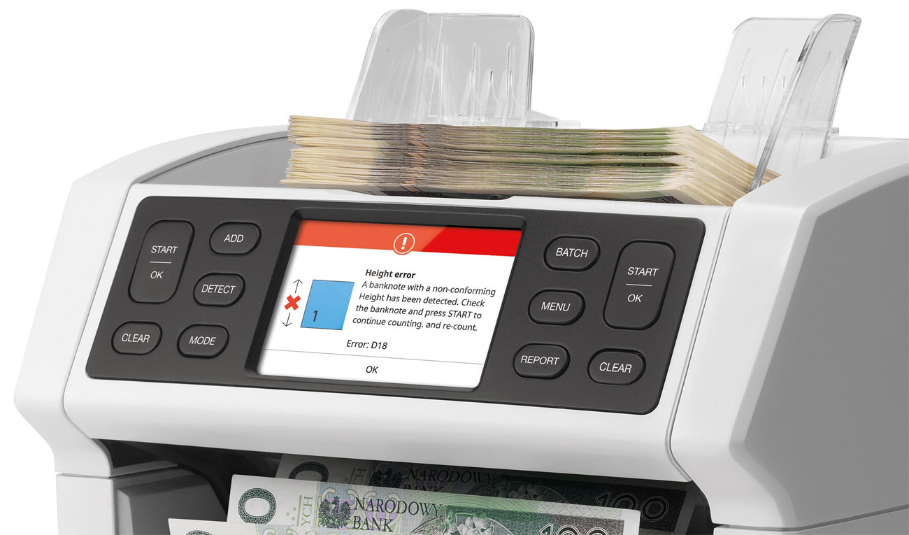 Szacowanie wartości i sortowanie banknotów