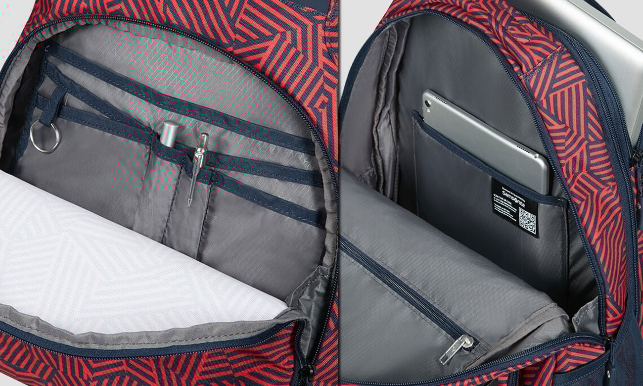 Samsonite Rewind - Wnętrze, przegrody plecaka