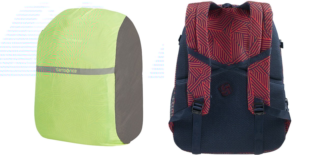 Samsonite Rewind - Szelki i pokrowiec przeciwdeszczowy