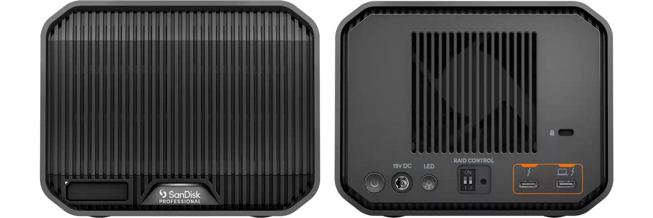 SanDisk Professional G-RAID MIRROR przód tył