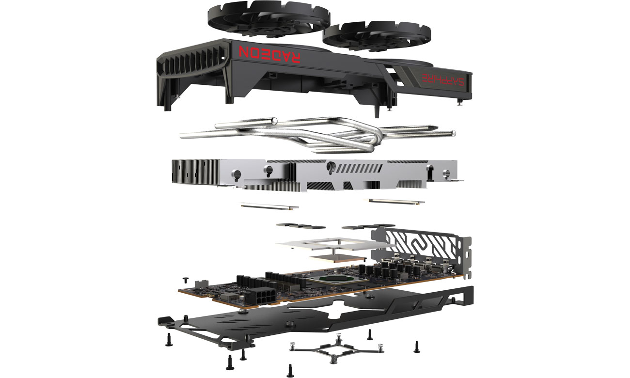 Sapphire Radeon RX 6700 PULSE chłodzenie
