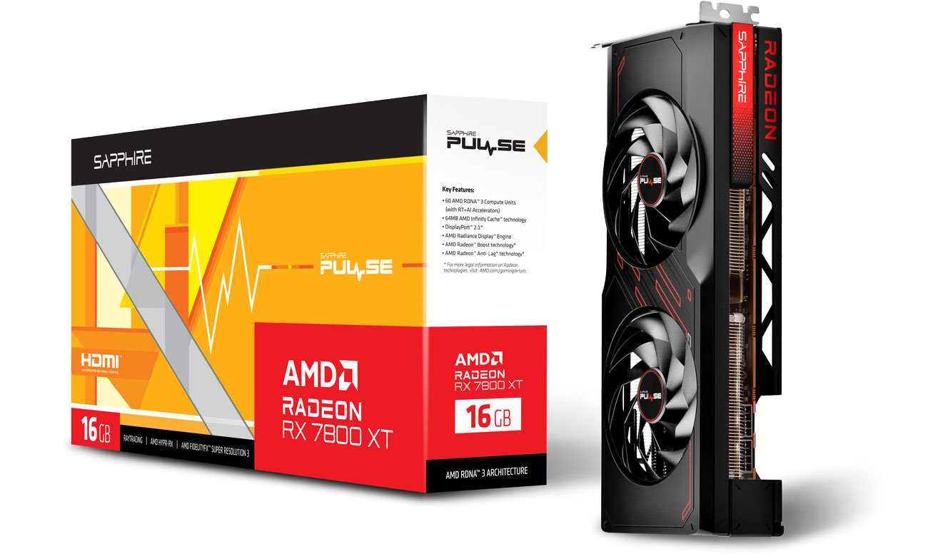 Sapphire Radeon RX 7800 XT PULSE 16 GB GDDR6