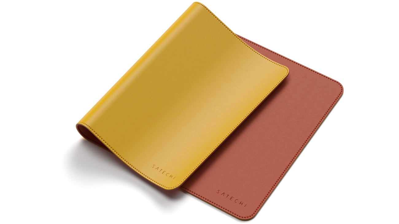 Podkładka Satechi Dual Eco Leather Desk (yellow/orange)