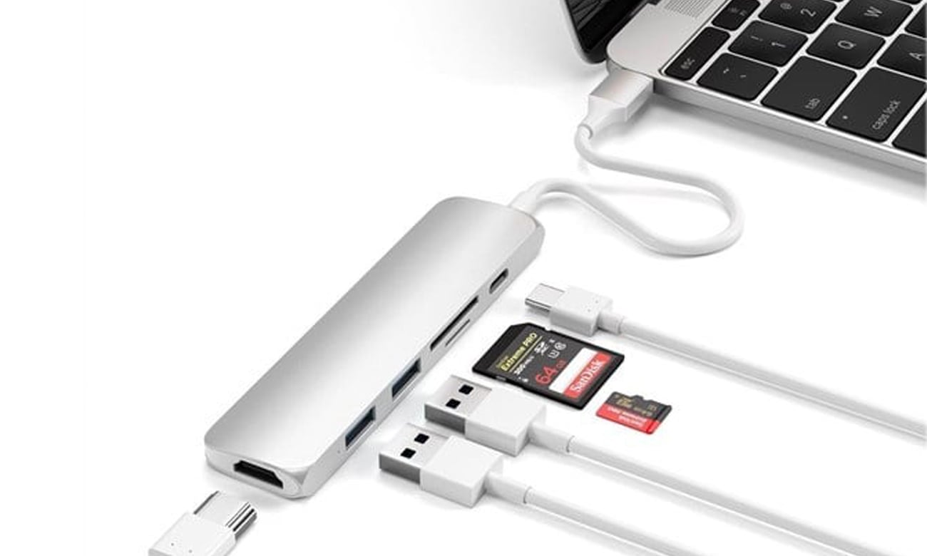 Satechi Aluminium Adapter Slim v2 silver