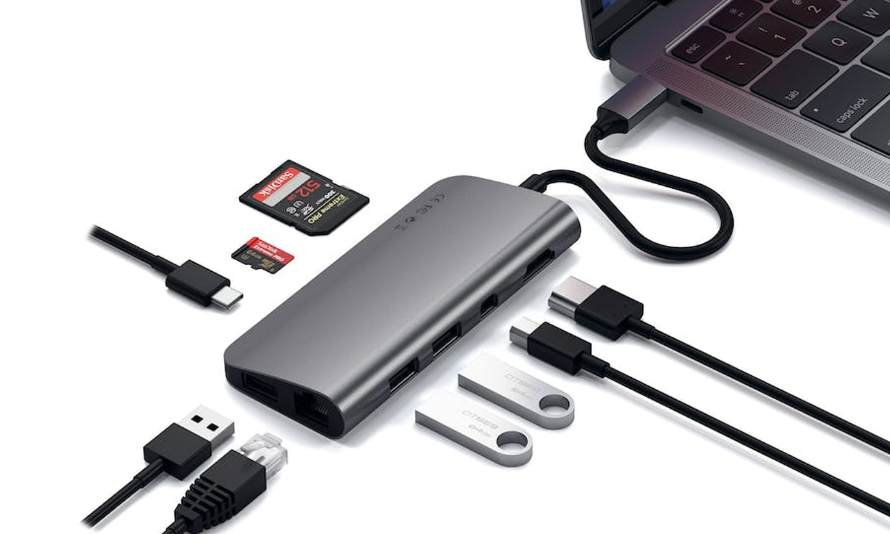 Multimedia Adapter (USB-C PD, 3xUSB-A, HDMI) (space gray)