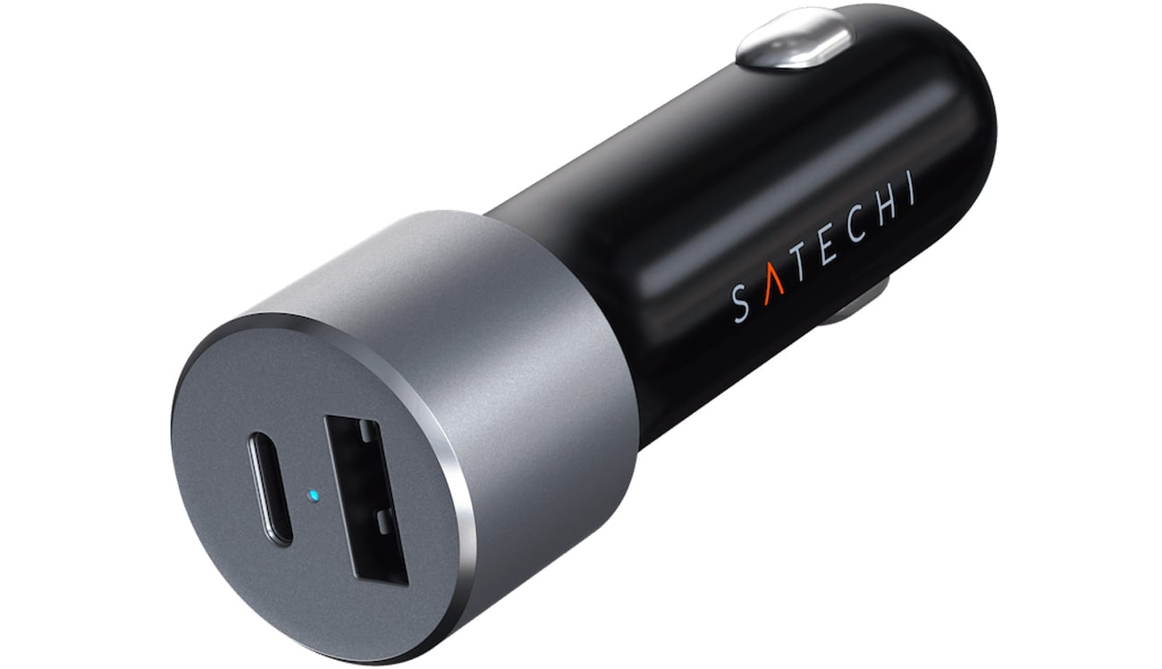 Ładowarka samochodowa 70W USB-C PD USB-A (Space Gray)