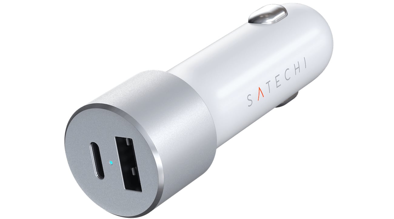 Ładowarka samochodowa 70W USB-C PD USB-A (Silver)