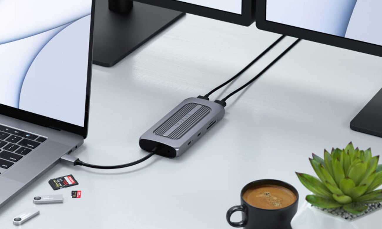 Hub Satechi Multiport Adapter podłączone urządzenia