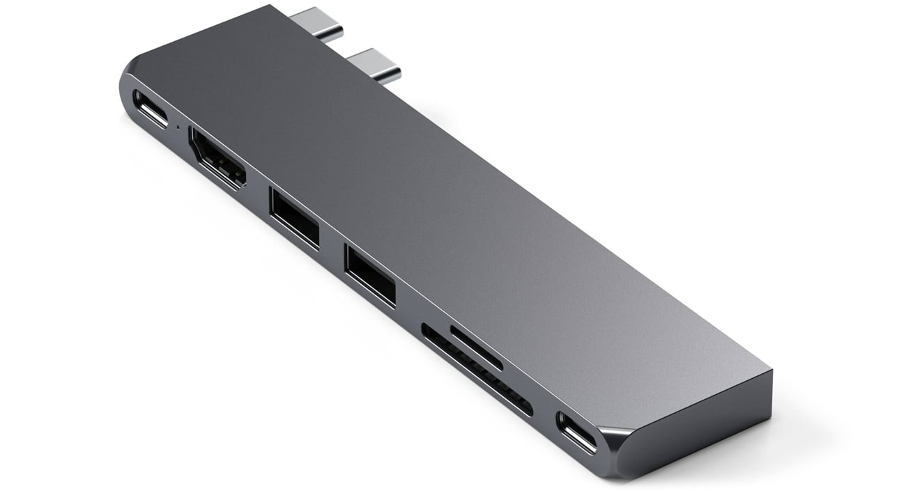Satechi Pro Hub Slim (2xUSB-C, 2xUSB-A, HDMI, SD) (space gray)
