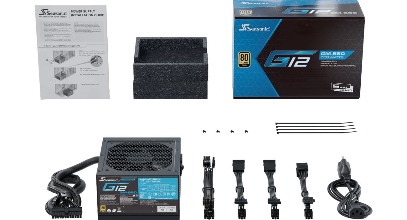 Seasonic G12 GM 550 W 80 Plus Gold