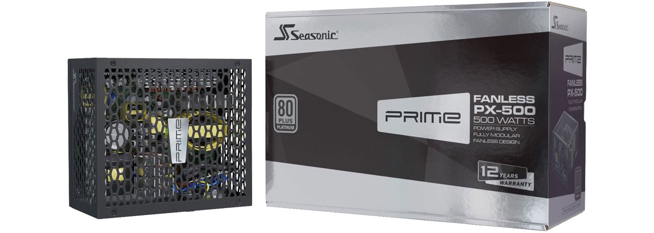 Zasilacz do komputera Seasonic Prime Fanless PX 500W 80 Plus Platinum PRIME-PX-500