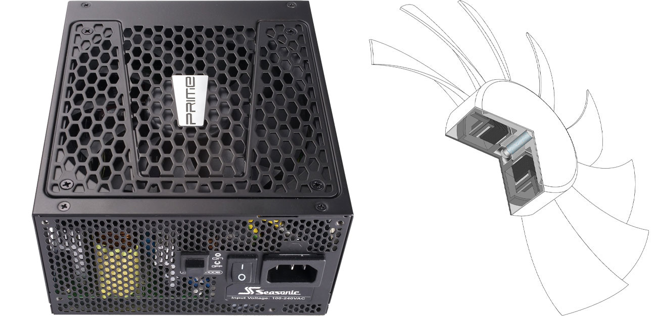 Zasilacz Seasonic 1000W Prime 80 Plus Platinum Wentylator 135mm
