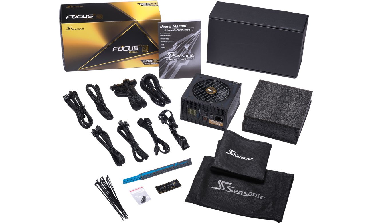 Zasilacz Seasonic 650W Focus Plus 80 Plus Gold BOX