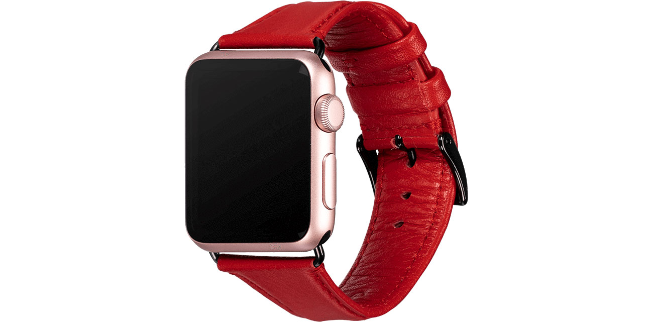 Sena Skórzany Pasek do Apple Watch 38/40mm czarny SXD014NPUS