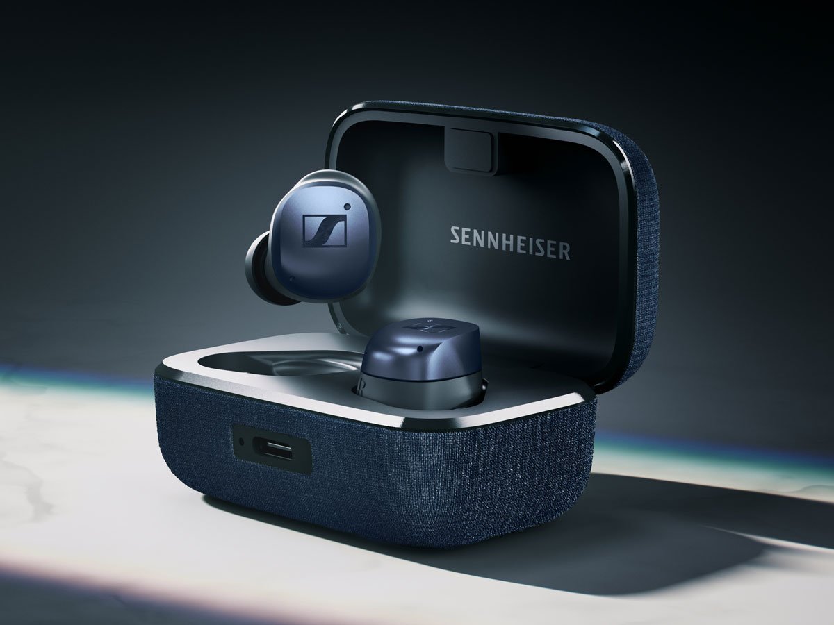 Sennheiser MOMENTUM True Wireless 4 Denim - Grafika lifestyle