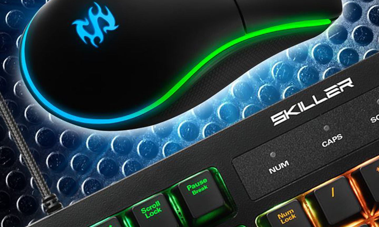 Zestaw klawiatura + mysz Sharkoon Skiller SGB30 - Dynamiczne poświetlenie