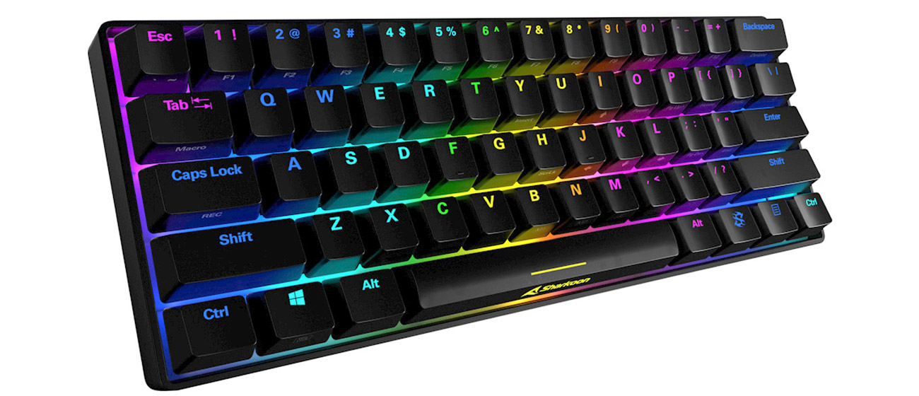 Sharkoon Skiller SGK50 S4 widok z góry pod kątem