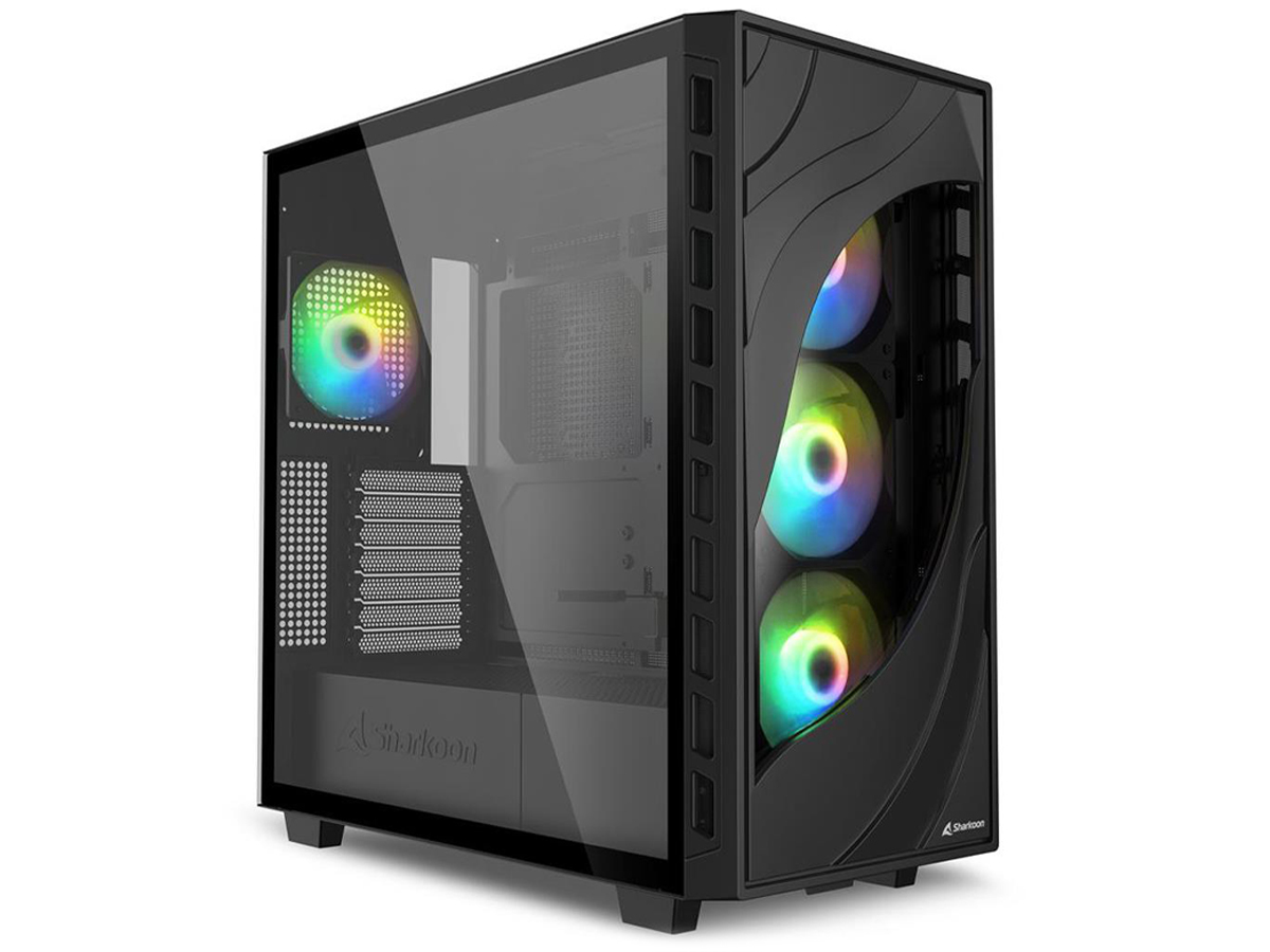 PC-Gehäuse Sharkoon Rebel C80G RGB Black