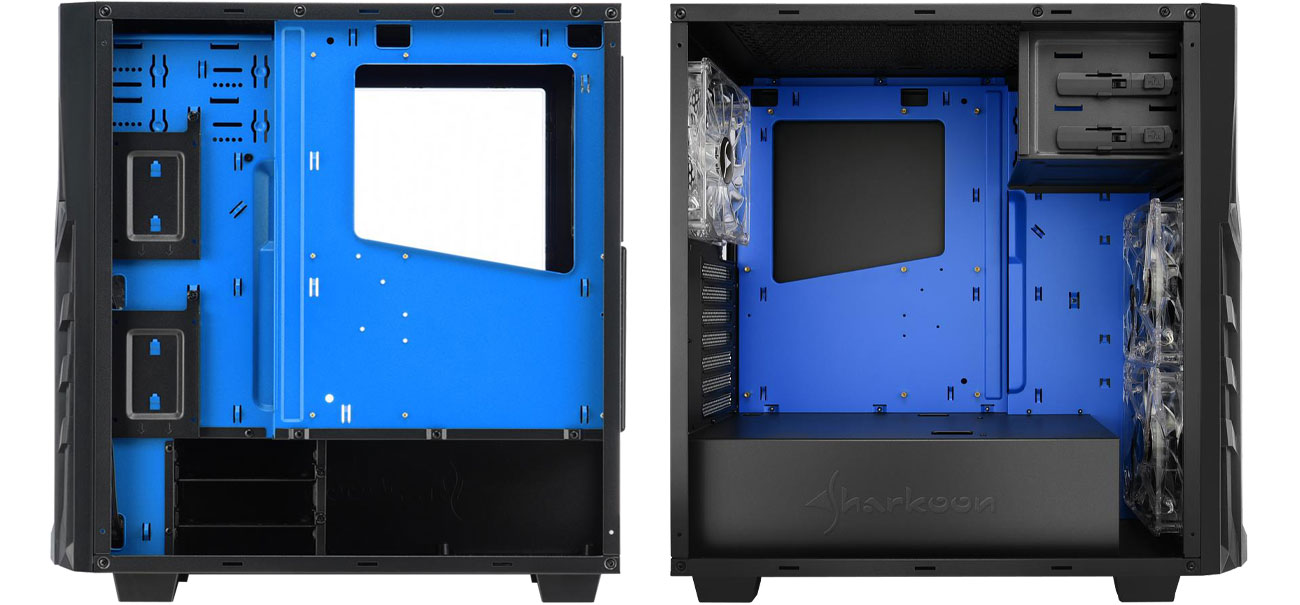 Sharkoon DG7000 Blue Wnętrze