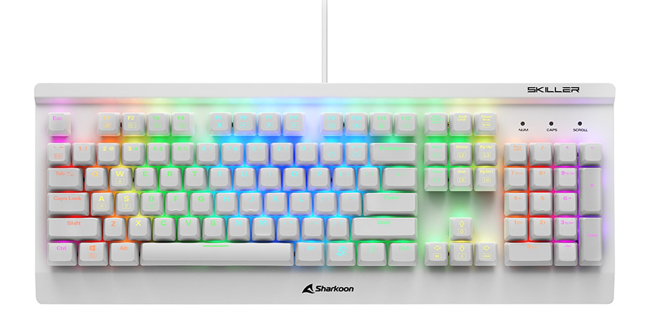 Sharkoon Skiller SGK3 White widok z góry