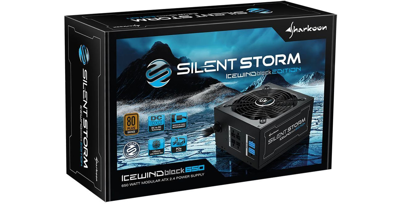 SilentStorm Icewind Black 650W