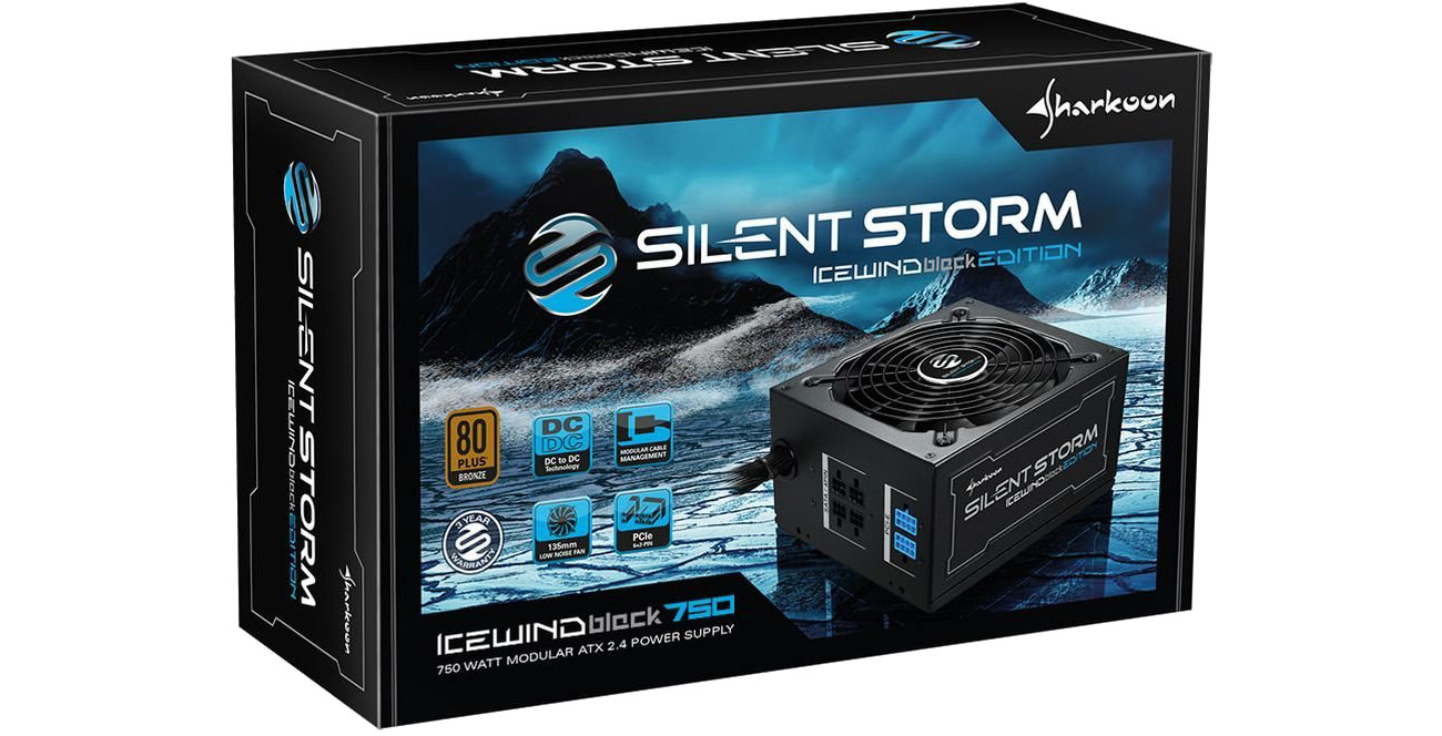 SilentStorm Icewind Black 750W